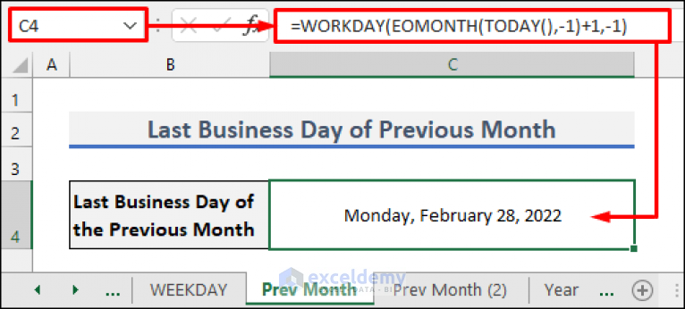 how-to-find-last-business-day-of-month-in-excel-9-handy-ways