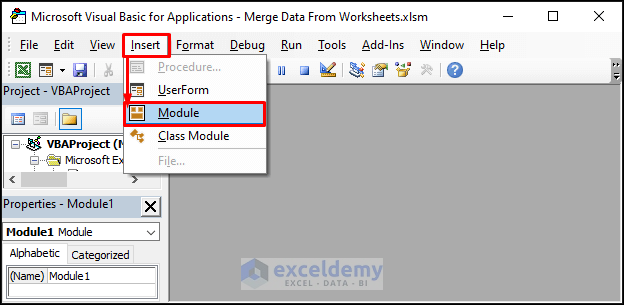 Merge Data In Excel From Multiple Worksheets (3 Methods) - ExcelDemy