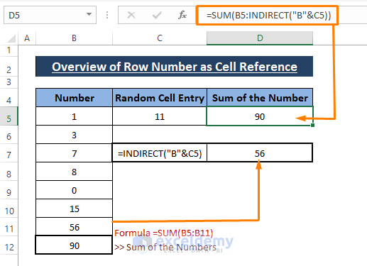 Excel Print Row Number