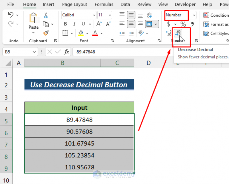 How To Remove Decimals In Excel Formula Bar 5 Methods ExcelDemy