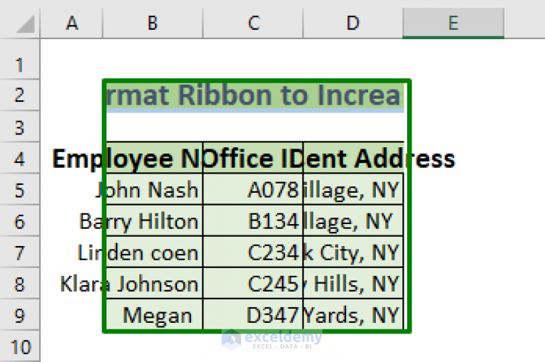 How To Increase Cell Size In Excel 7 Methods Exceldemy 8366