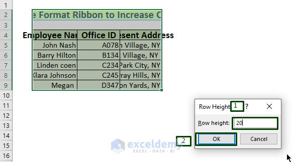 How To Increase Cell Size In Excel 7 Methods ExcelDemy