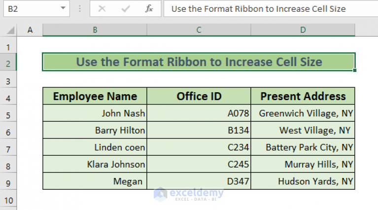 how-to-increase-cell-size-in-excel-7-methods-exceldemy