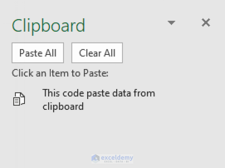 How to Paste From Clipboard to Excel Using VBA ExcelDemy