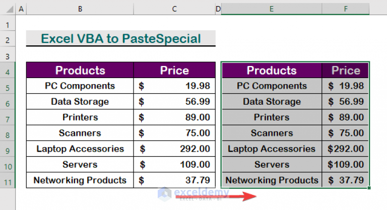 Vba Paste Special Keep Source Formatting