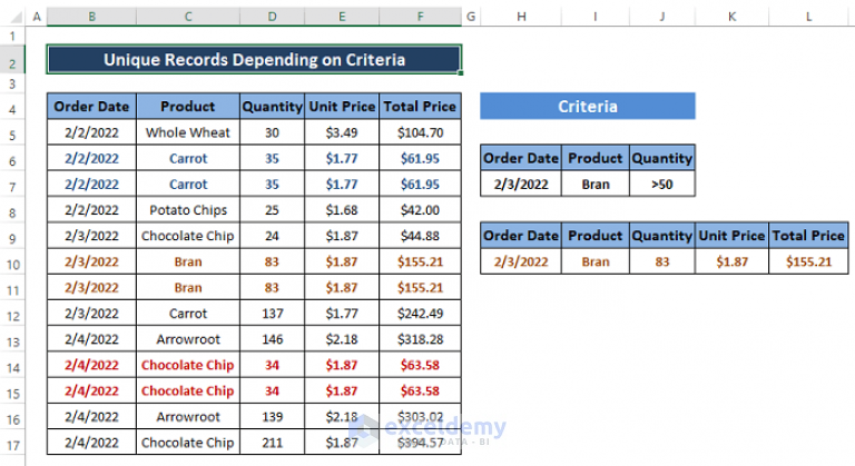 how-to-use-advanced-filter-for-unique-records-only-in-excel-exceldemy