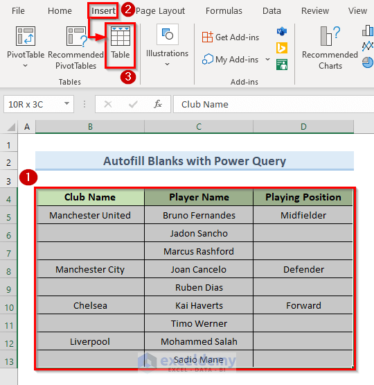  How To Autofill Blank Cells In Excel With Value Above 5 Easy Ways 