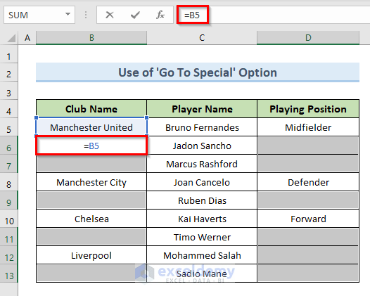 How To Autofill Blank Cells In Excel