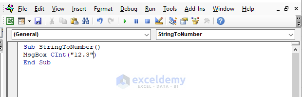 How To Convert String To Number In Excel VBA 3 Methods ExcelDemy