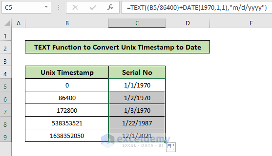 Sleet Kondens ts Nodro iniet Apdro in anu Timestamp To Date Formula Bot nika Paperback Atbilst