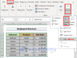 How to Copy and Paste in Excel When Filter Is On (5 Methods)