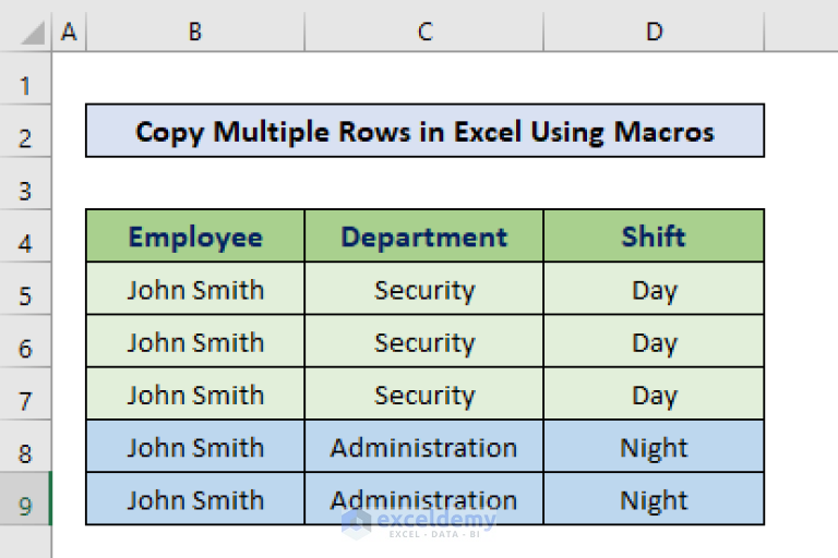 how-to-copy-multiple-rows-in-excel-using-macro-4-examples