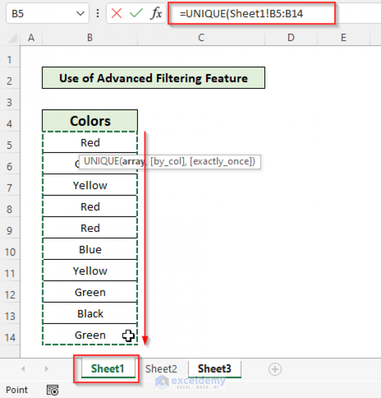 how-to-copy-unique-values-to-another-worksheet-in-excel-5-methods