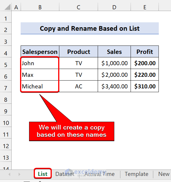Excel VBA To Copy And Rename A Worksheet Multiple Times ExcelDemy