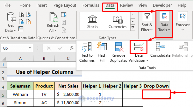 creating-a-drop-down-filter-to-extract-data-based-on-selection-in-excel