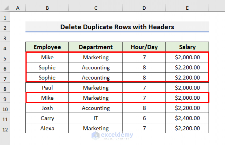 how-to-delete-duplicate-rows-in-excel-with-vba-8-effective-ways