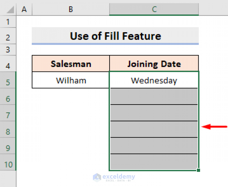 how-to-autofill-days-of-week-based-on-date-in-excel-5-easy-ways