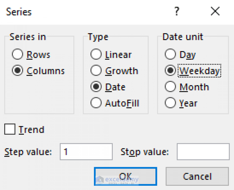 how-to-autofill-days-of-week-based-on-date-in-excel-5-easy-ways