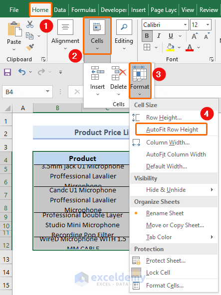  Fixed AutoFit Row Height Not Working For Merged Cells In Excel