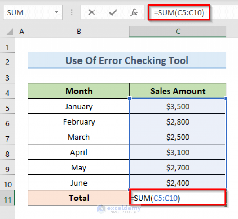 fix-circular-reference-that-cannot-be-listed-in-excel-4-easy-ways