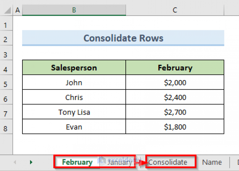 how-to-combine-rows-from-multiple-sheets-in-excel-4-easy-methods