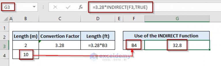 How To Convert Text To Formula Using The Indirect Function In Excel 2453