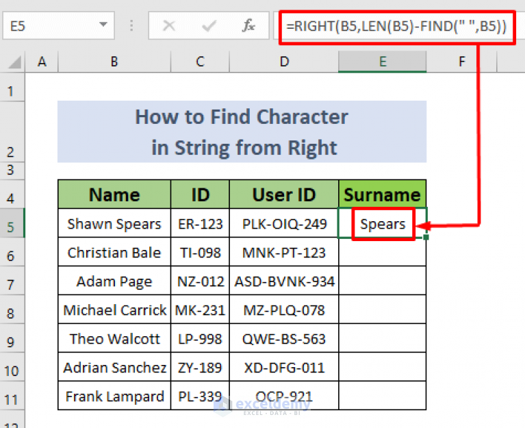 how-to-find-character-in-string-from-right-in-excel-4-easy-methods