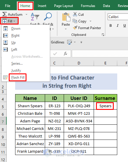 How To Find Character In String From Right In Excel 4 Easy Methods 