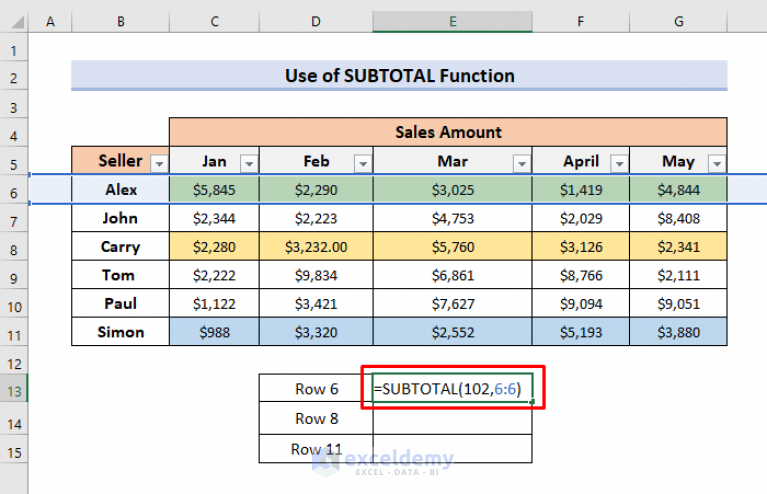 excel-formula-to-count-colored-cells-in-a-row-2-effective-methods