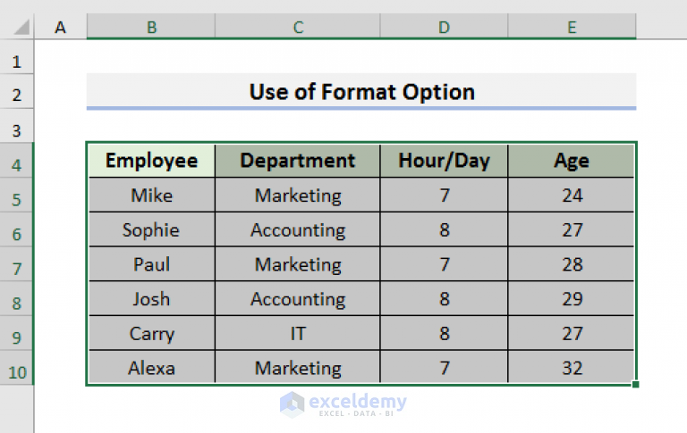 How To Reset Cell Size To Default In Excel 5 Easy Ways ExcelDemy