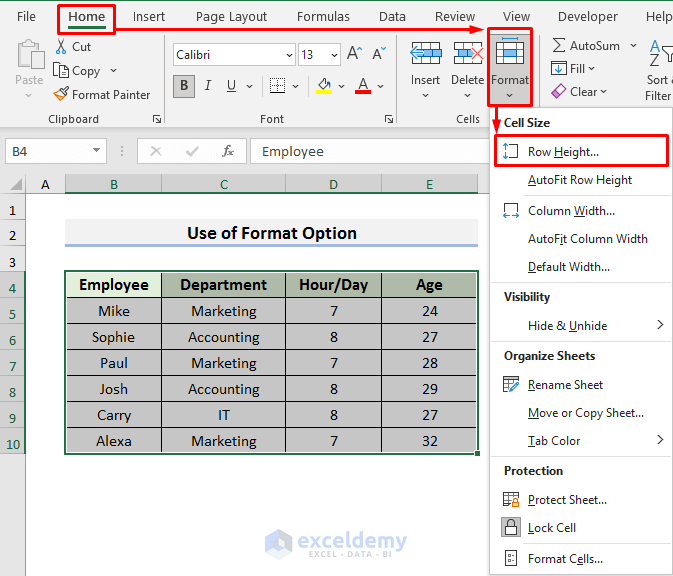 How To Reset Cell Size To Default In Excel 5 Easy Ways ExcelDemy