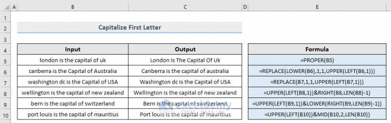 how-to-format-text-to-capitalize-first-letter-in-excel-10-ways