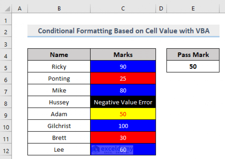 vba-conditional-formatting-based-on-another-cell-value-in-excel