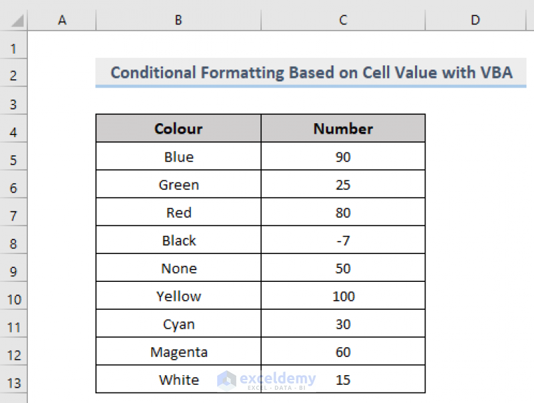 vba-conditional-formatting-based-on-another-cell-value-in-excel