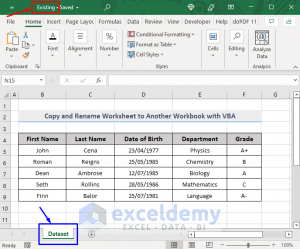 VBA To Copy Worksheet To Another Workbook And Rename (5 Methods)