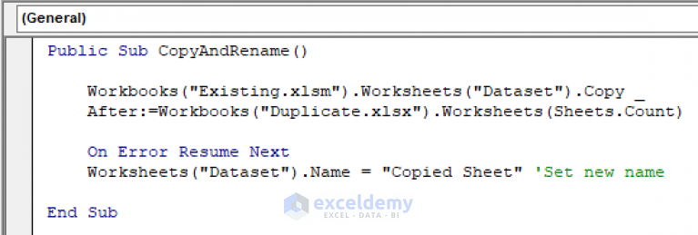 Vba To Copy Worksheet To Another Workbook And Rename 5 Methods 