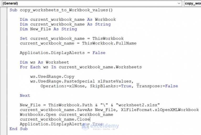 Excel VBA: Copy Worksheet To Another Workbook Without Opening