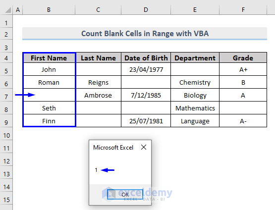 VBA To Count Blank Cells In Range In Excel 3 Methods ExcelDemy