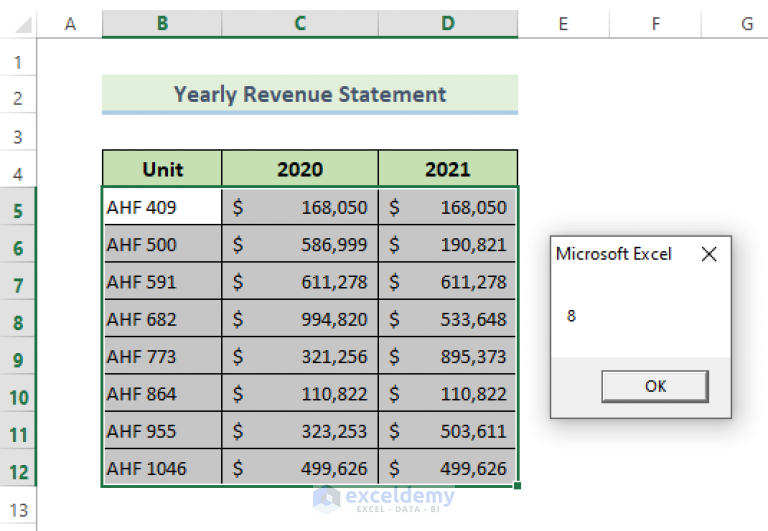 Excel VBA Count Rows In A Sheet 5 Examples ExcelDemy