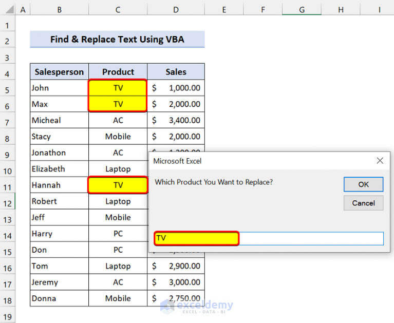 excel-vba-to-find-and-replace-text-in-a-column-2-examples