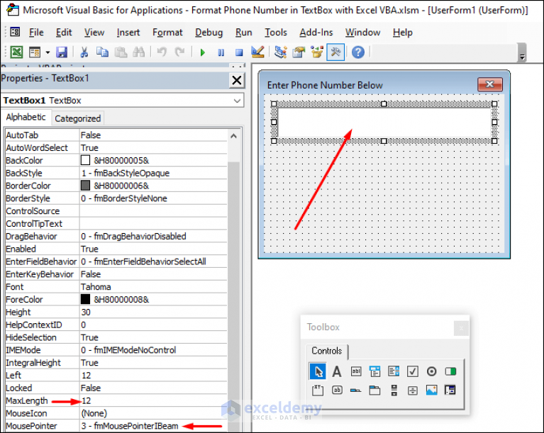 format-textbox-for-phone-number-with-excel-vba-a-step-by-step-guide