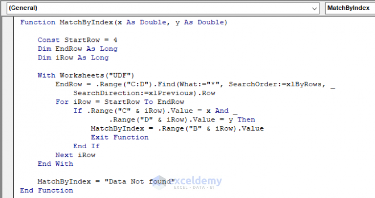 VBA INDEX MATCH Based On Multiple Criteria In Excel 3 Methods 