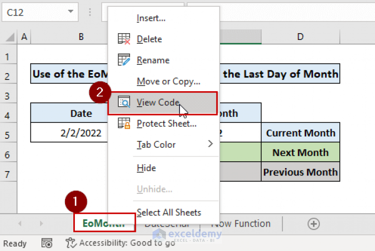 How To Get The Last Day Of Month Using VBA In Excel 3 Methods 