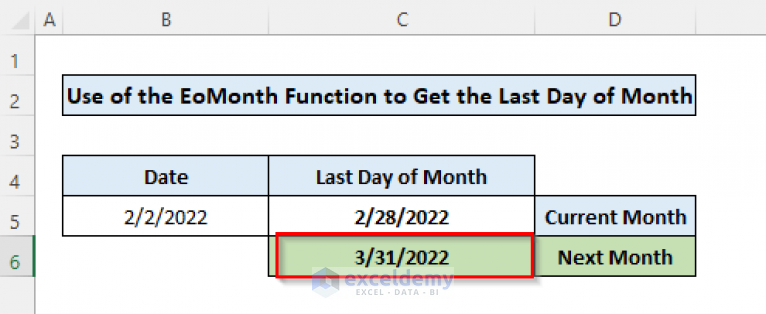 how-to-get-the-last-day-of-month-using-vba-in-excel-3-methods