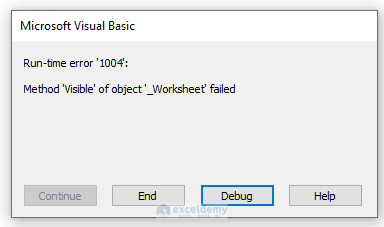 On Error Resume Next: Handling Error in Excel VBA