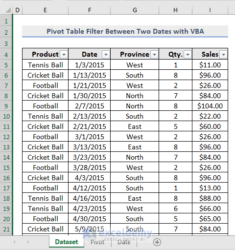 Excel VBA Pivot Table To Filter Between Two Dates ExcelDemy