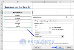 Vba To Select Value From Drop Down List In Excel (2 Methods)