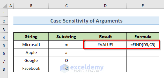 FIND Function Not Working In Excel 4 Reasons With Solutions 