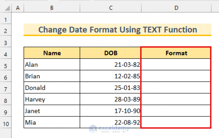 how-to-use-formula-to-change-date-format-in-excel-5-methods