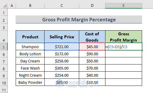 How To Calculate Profit Margin Percentage In Excel Vrogue co